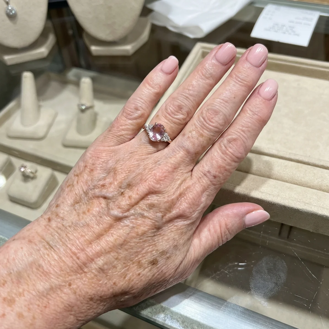 Bague Lustre bloom | Or rose