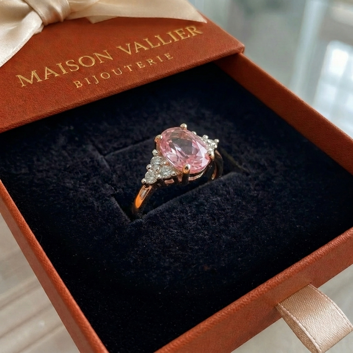 Bague Lustre bloom | Or rose