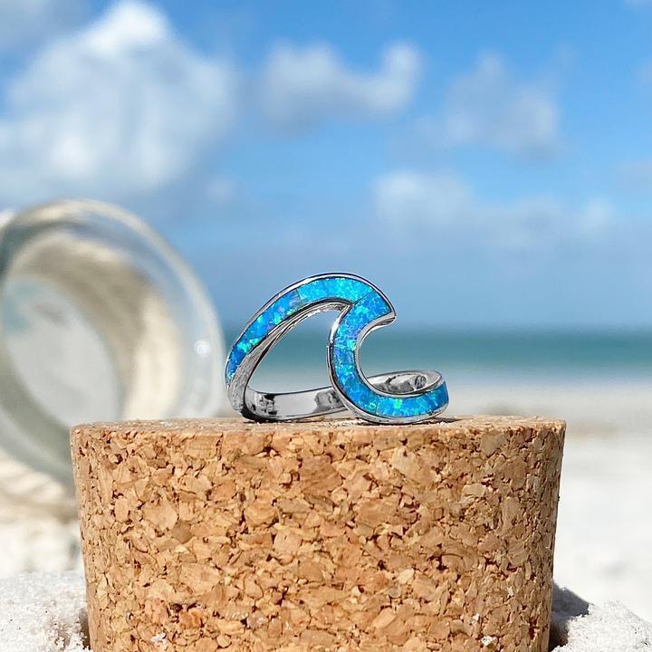 Bague mer en opale et argent | Argent