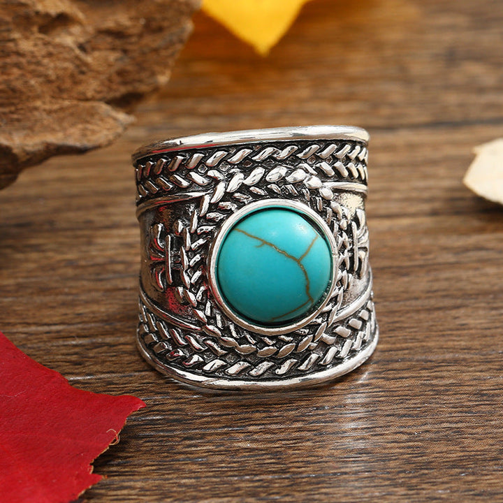 Bague ouverte Ravik pierre | Or blanc