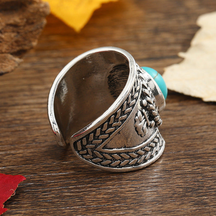 Bague ouverte Ravik pierre | Or blanc