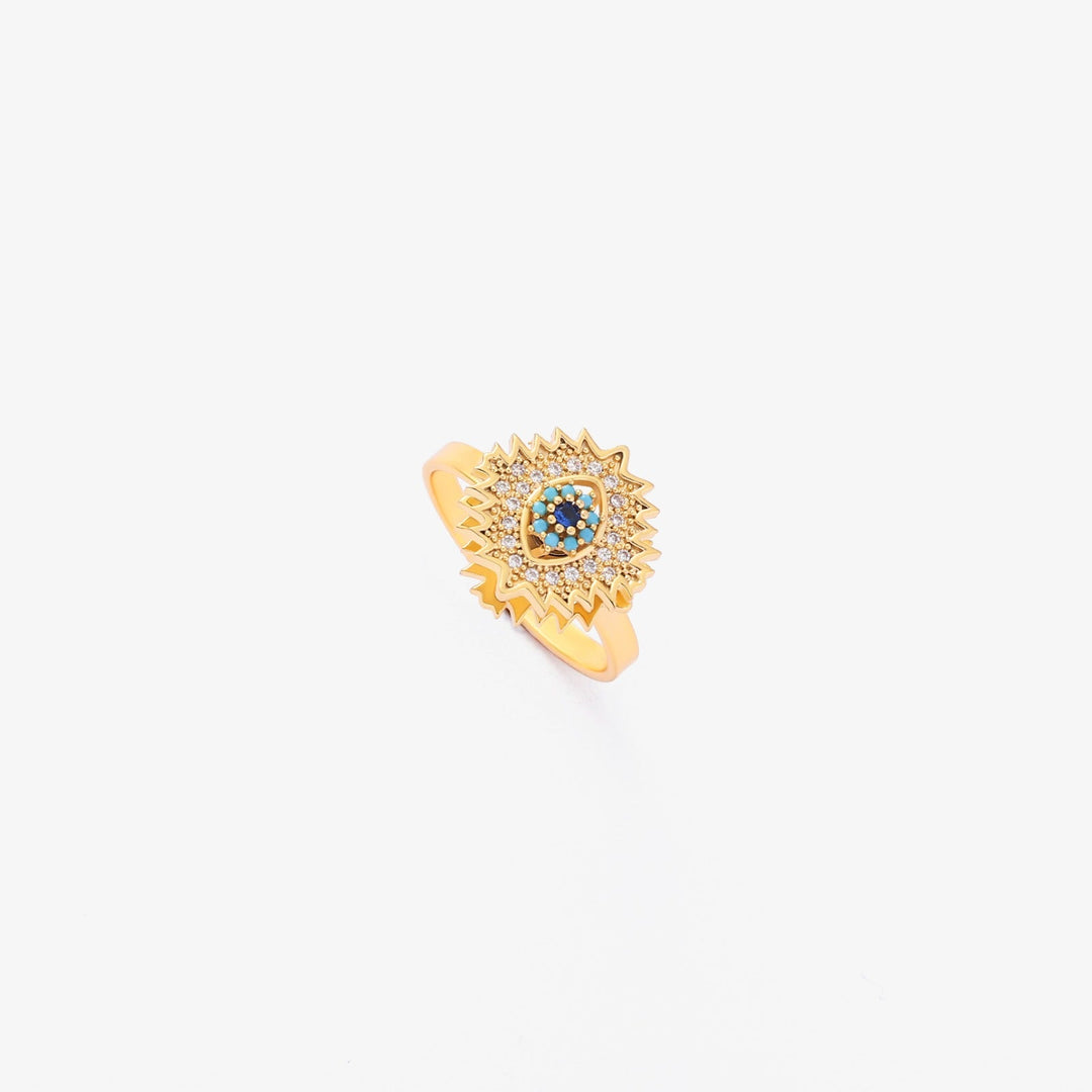 Bague tourbillon saphir soleil | Or