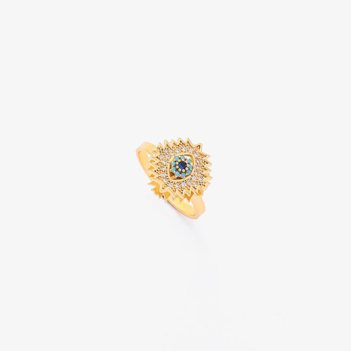 Bague tourbillon saphir soleil | Or