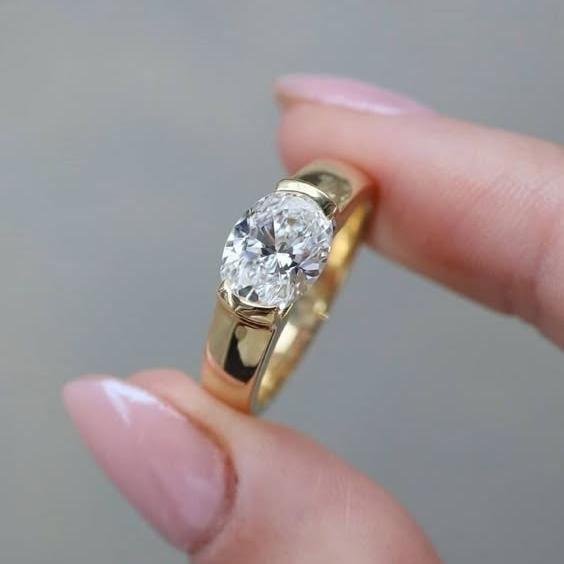 Bague vintage et zircon | Or