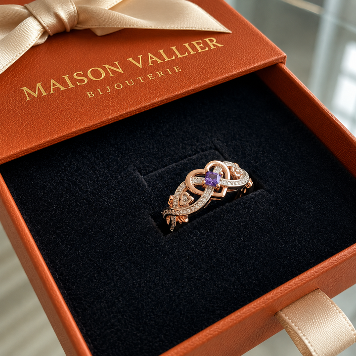Bague Violetheart & argent | Or mixte