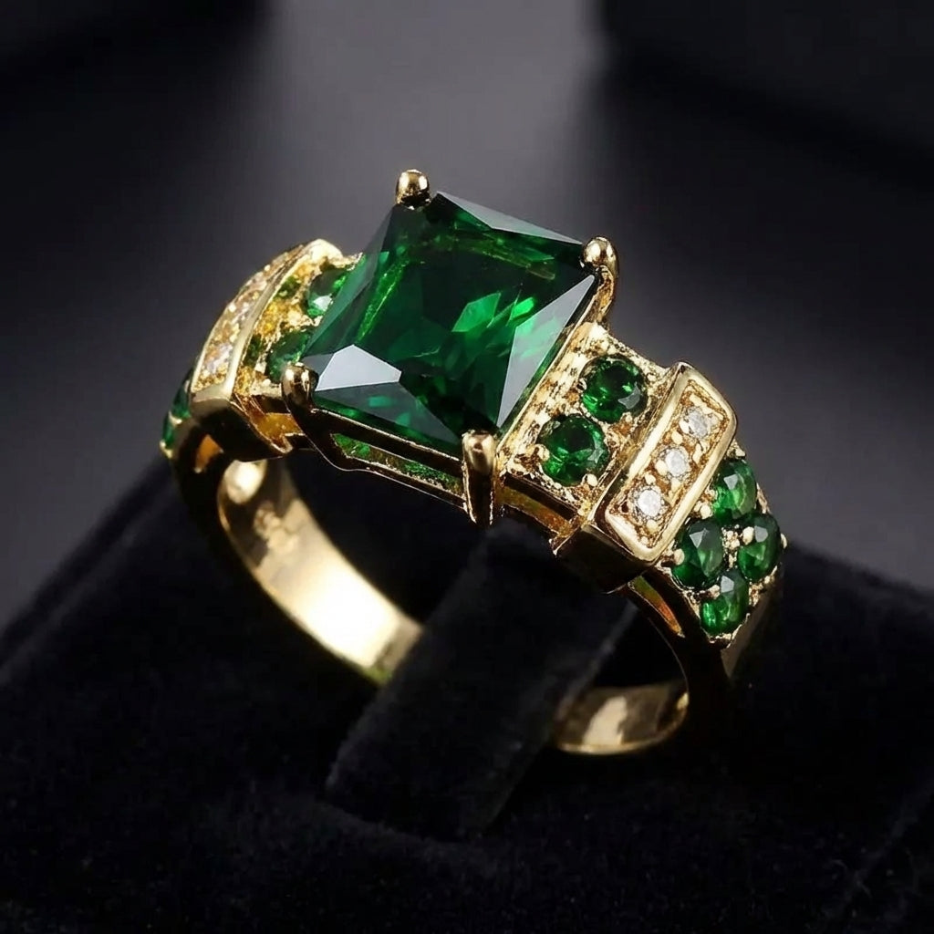 Bague en émeraude fascinante | Or