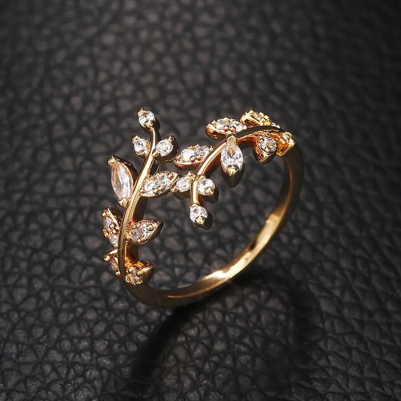 Bague élégante avec Vigne | Or