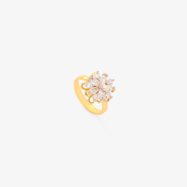 Bague tournante Flora accent | Or