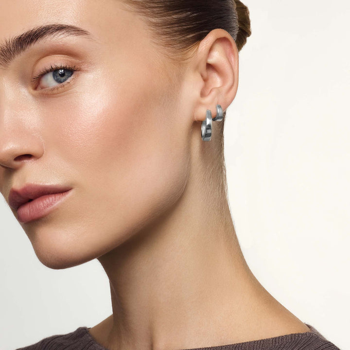 Boucles Gia | Or blanc