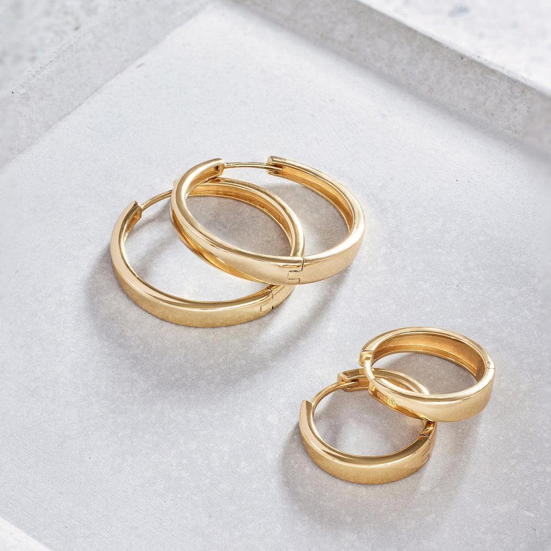 Boucles Gia | Or blanc