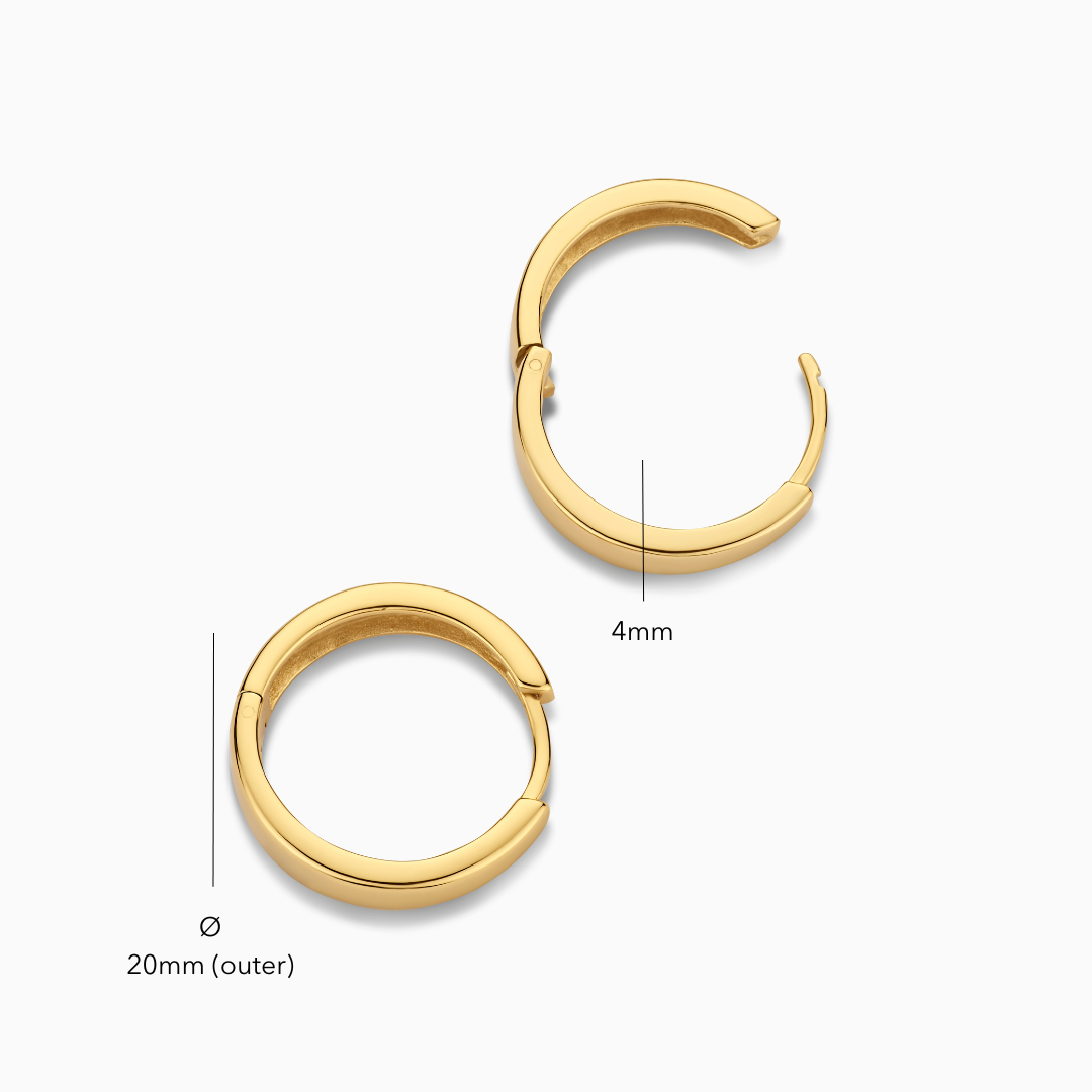 Boucles Gia | Or blanc