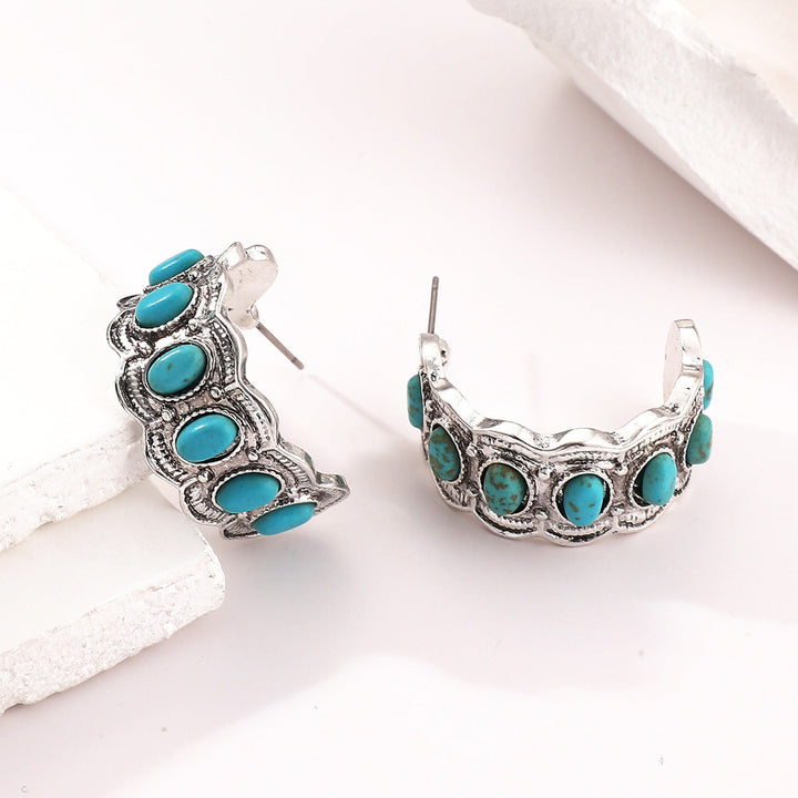 Boucles d'oreilles Azurella littoral | Or blanc