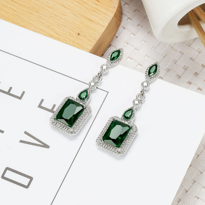 Boucles d'oreilles Clarion Verdance | Or blanc