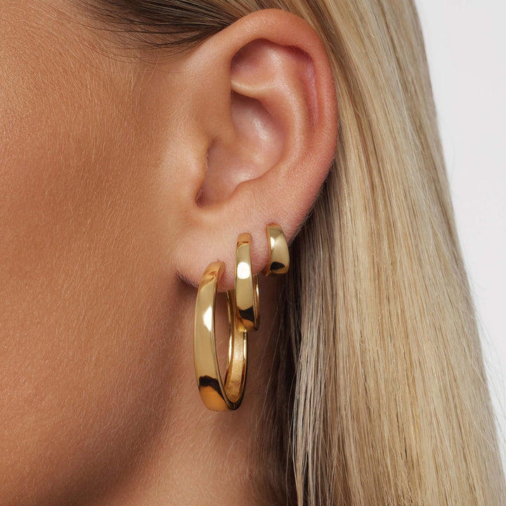Boucles d'oreilles Gia affirmée | Or