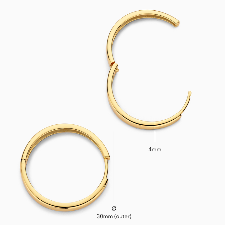 Boucles d'oreilles Gia affirmée | Or