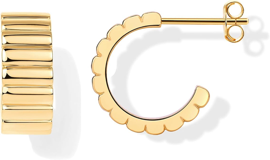 Boucles d'oreilles ligne classique | Or