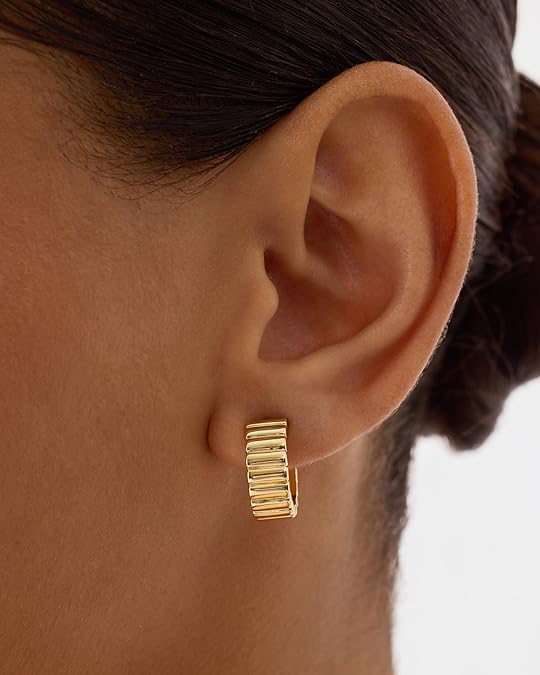Boucles d'oreilles ligne classique | Or