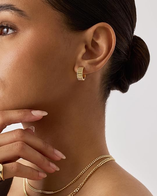 Boucles d'oreilles ligne classique | Or
