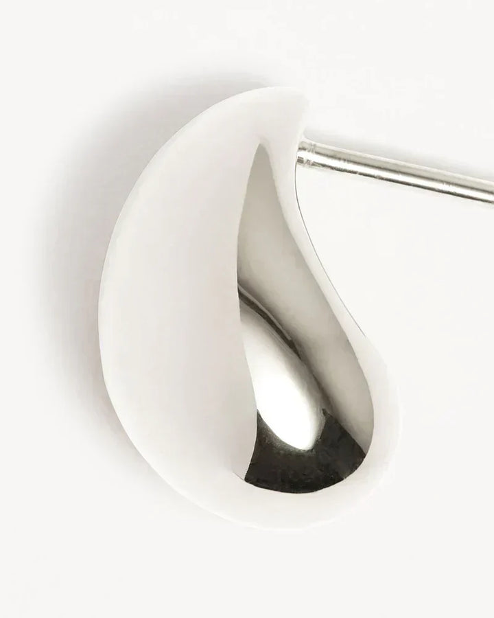 Boucles d'oreilles Mato | Or blanc