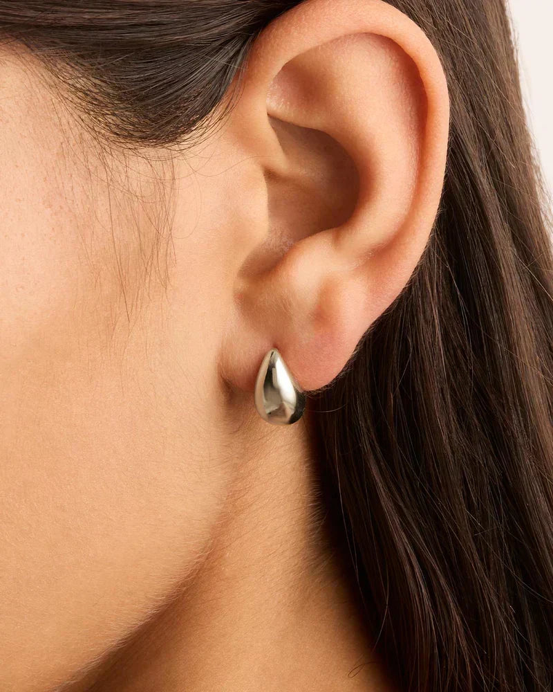 Boucles d'oreilles Mato | Or blanc