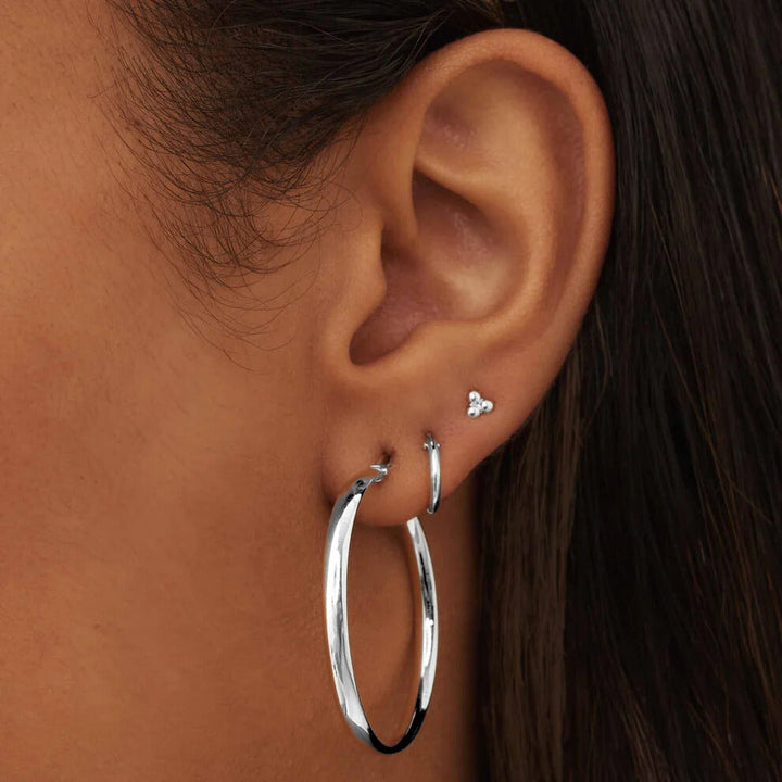 Boucles d'oreilles Noa Séréna | Or blanc