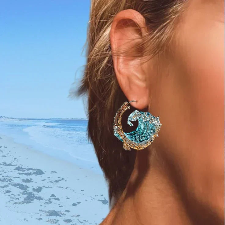Boucles d'oreilles Serments de l'océan | Or