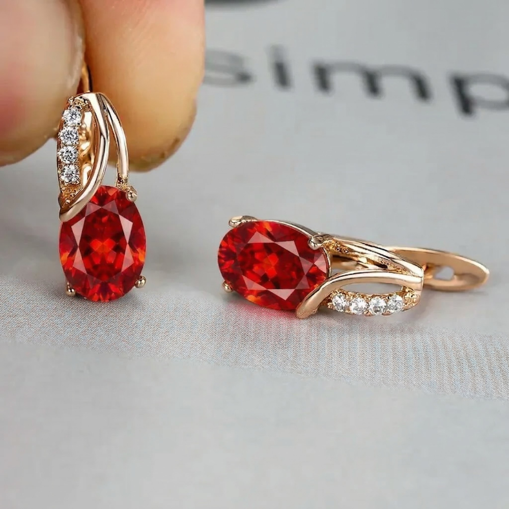 Boucles d'oreilles Véréna Rubina | Or