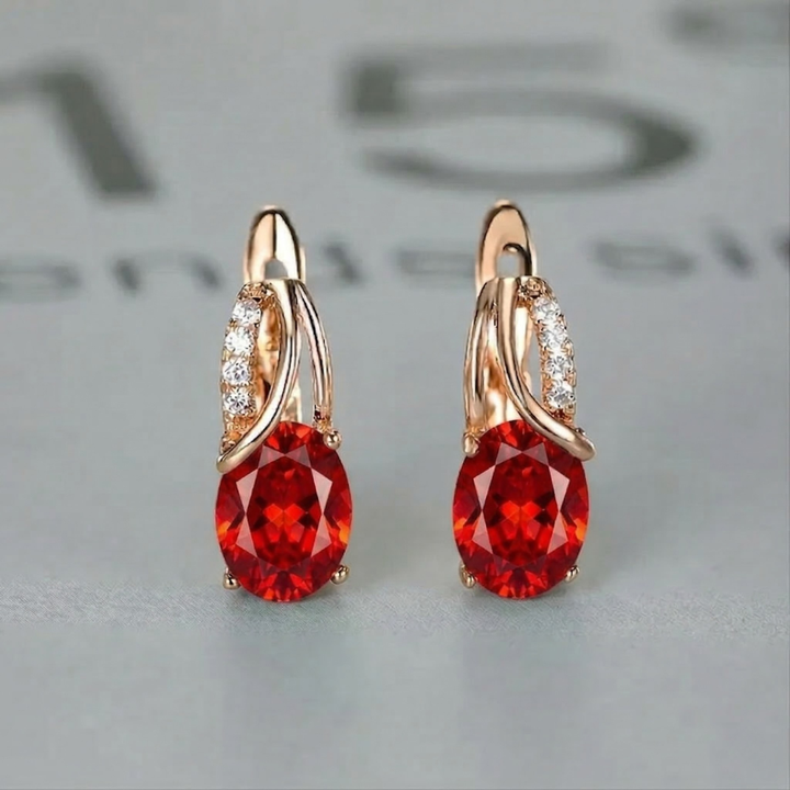 Boucles d'oreilles Véréna Rubina | Or