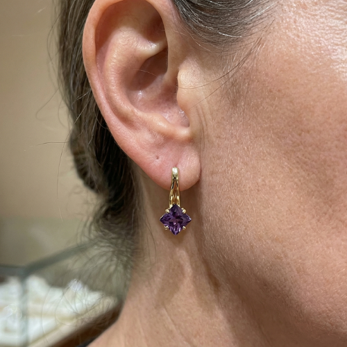 Boucles d'oreilles Zéphira couronne lumineuse | Or rose