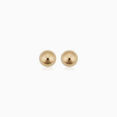 Boucles d'oreilles à boules | Or blanc