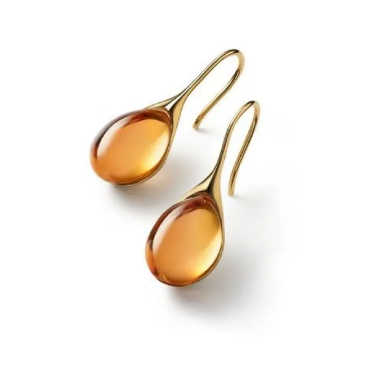 Boucles d'oreilles avec opale Intégrée | Or
