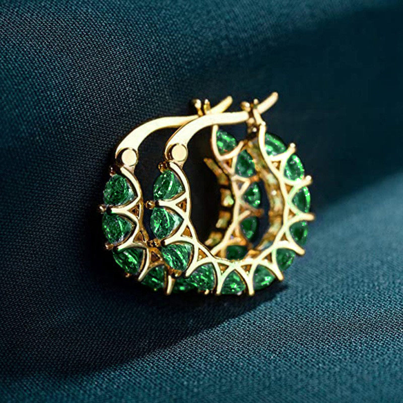 Boucles d'oreilles créoles Hélène Marlot | Or blanc