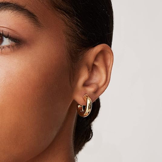 Boucles d'oreilles créoles Poussière d'étoiles | Or