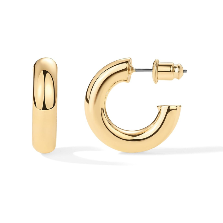 Boucles d'oreilles créoles Poussière d'étoiles | Or