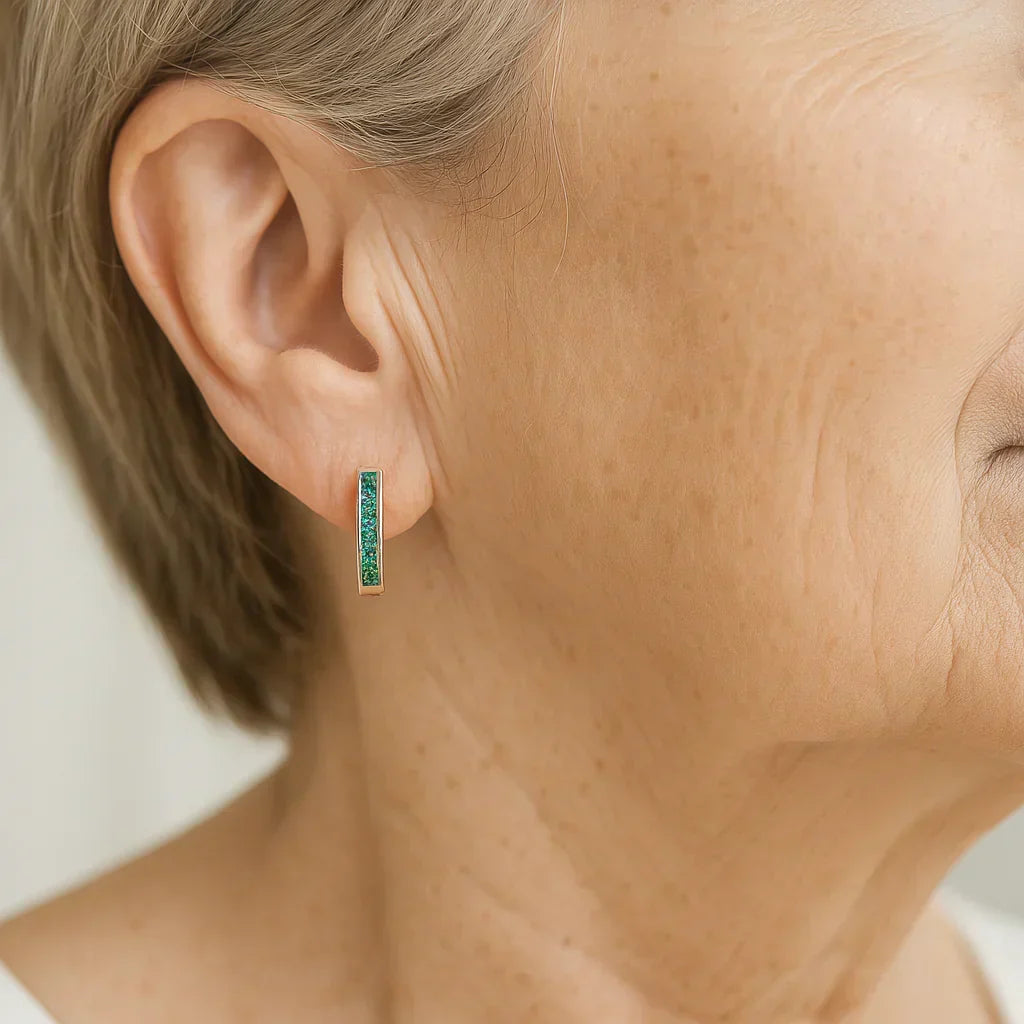 Boucles d'oreilles en émeraude et diamant | Or