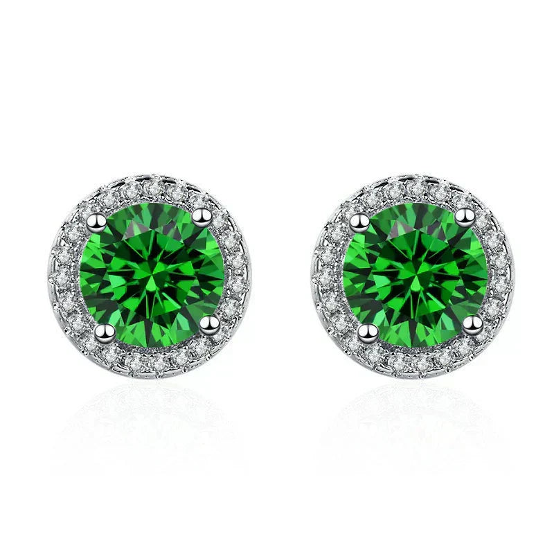 Boucles d'oreilles en émeraudes et diamants | Or