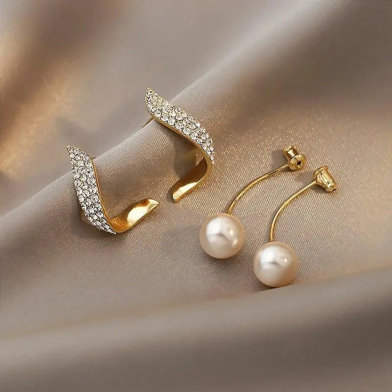 Boucles d'oreilles avec perles | Or