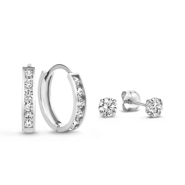 Boucles d'oreilles en pierre Dara brillante | Or