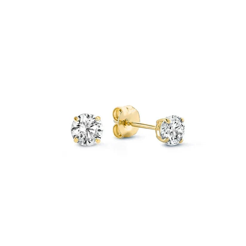 Boucles d'oreilles en pierre larmes de lune | Or blanc