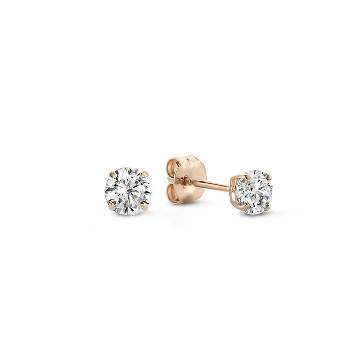 Boucles d'oreilles en pierre larmes de lune | Or blanc