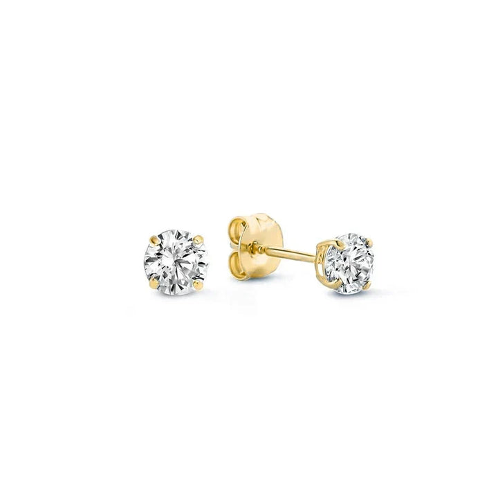Boucles d'oreilles en pierres larmes de lune | Or