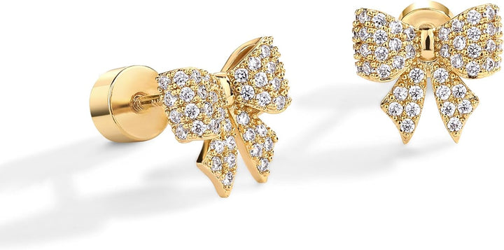 Boucles d'oreilles motif nœud | Or