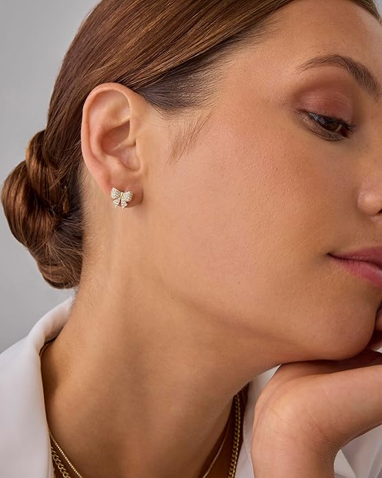 Boucles d'oreilles motif nœud | Or