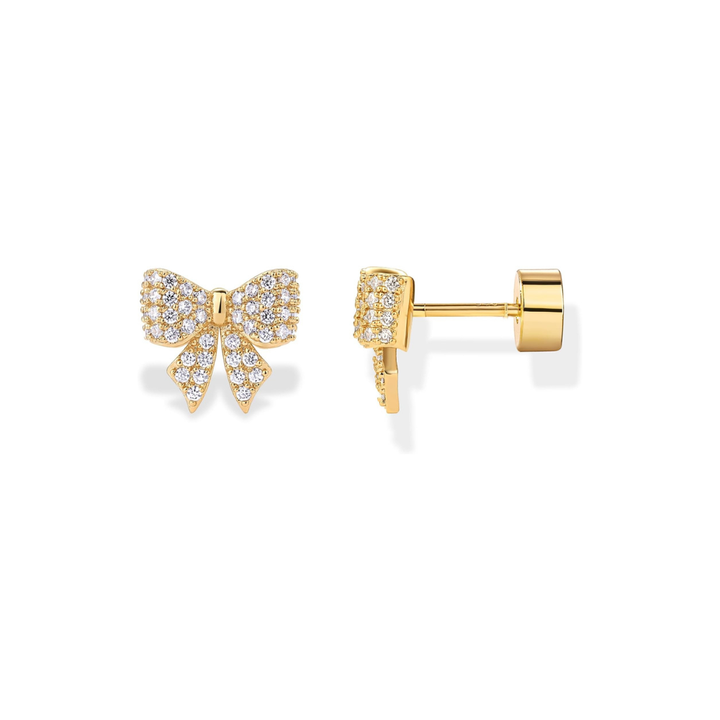 Boucles d'oreilles motif nœud | Or