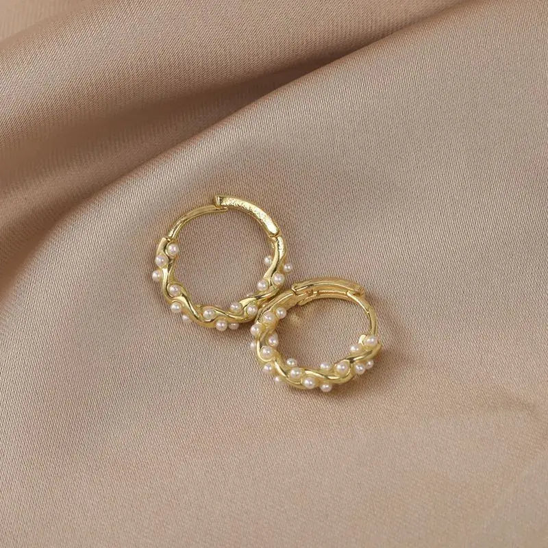 Boucles d'oreilles pendantes en perle ronde | Or