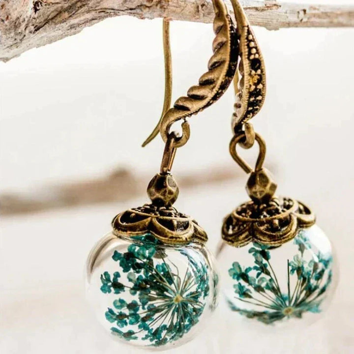 Boucles d'oreilles rétro en fleurs antique | Or