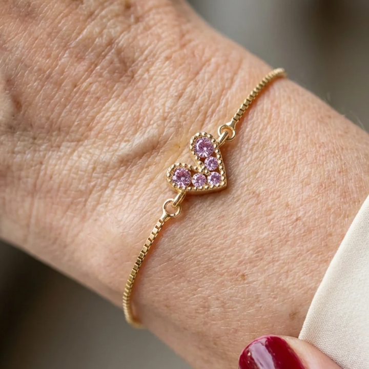 Bracelet amour rosé | Or