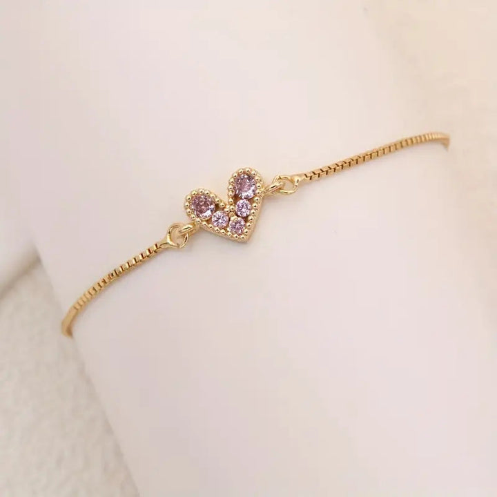 Bracelet amour rosé | Or