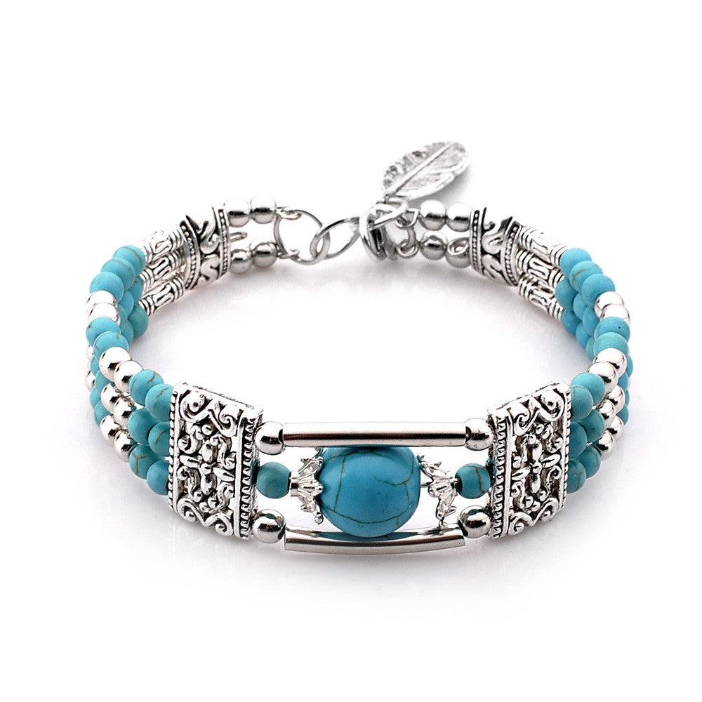 Bracelet Azura plateau | Or blanc