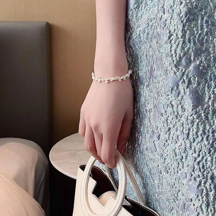 Bracelet « Céline » avec des marguerites | Or